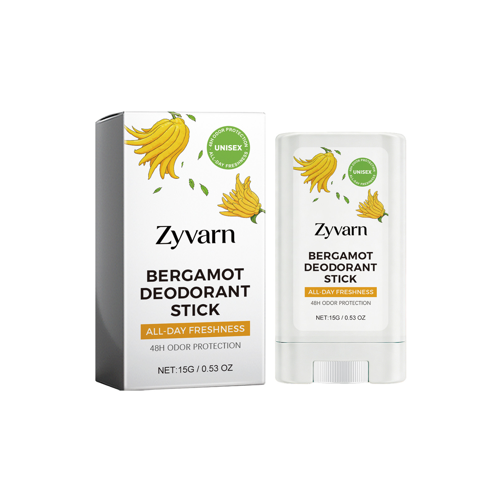 Perfume Fragrance Moisturizer - Zyvarn Bergamot Deodorant Stick Nazik ve